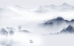 人气新山水背景墙 TIF分层