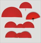 折扇扇子矢量图