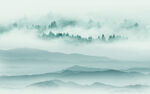 简约电视背景山水 TIF分层