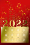 2022年虎年日历模板