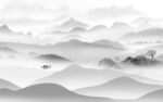 高档 山水电视背景 tif分层