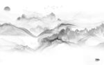 高雅灰色背景山水 TIF分层