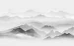 大卖 灰色背景山水 tif分层