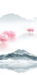 中国风玄关画背景 TIF分层图