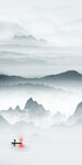 中式晶瓷玄关山水 tif分层