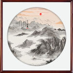 山水画水墨山水