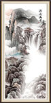 竖幅山水画