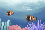 儿童房 海底世界 墙纸壁纸