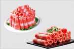 牛肉卷 羊肉卷 免抠图