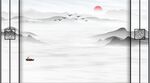 晶瓷画水墨山水画