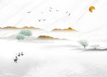 晶瓷画水墨山水画