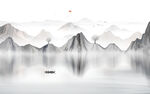 水墨山水画