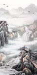 晶瓷画山水风景画