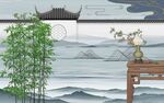 新中式背景墙