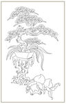 松树博古图