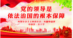党的领导是  依法治国的根本保