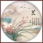 国画兰花