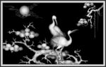 松鹤床灰度图