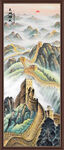 竖幅山水画