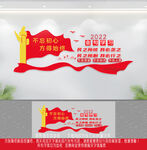 2022新年贺词文化墙
