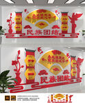 民族团结背景墙