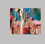 大牌 女装 定位花 数码印花