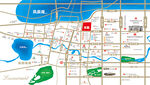 洋房房地产区位图地图灯箱