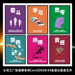 车间标语企业文化励志挂画