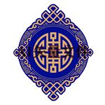 传统背景圆喜庆装饰蓝色