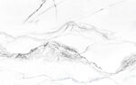 爵士白客厅山水 分层TIF