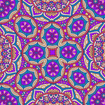 紫色传统花纹图案