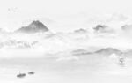 最新背景中式山水 tif分层