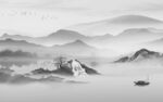 中国风最新山水画 TIF分层画