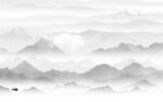 中式 灰色新款山水 TIF分层
