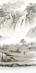 国画最新玄关山水 tif分层