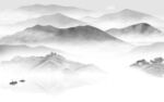 别墅高档灰山水 tif分层画