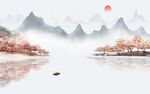 大气 高档现代山水 tif分层
