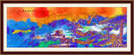 迎客松山水画