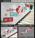 校园楼梯文化墙