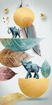 大象玄关晶瓷画装饰画