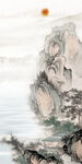 国画新款玄关背景 TiF分层