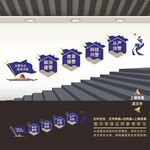 派出所楼梯楼道文化墙