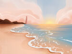 海边装饰画