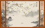 山水背景墙