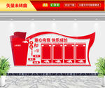 童心向党快乐成长文化墙