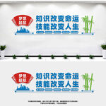职业技术学校文化墙