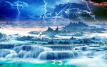 宇宙流水背景墙