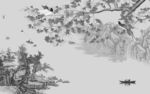 高端中国风新山水 tif分层