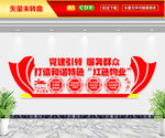 红色物业文化墙