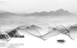 水墨 简约大气山水 TIF分层